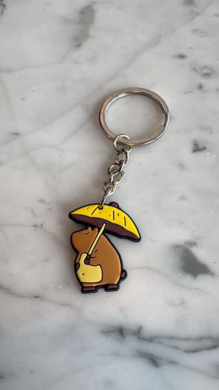 Akyol Capybara Sleutelhanger – Schattig Knaagdier - Accessoire – Capybara Cadeau - capybara sleutelhanger - knaagdier