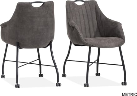 MX Sofa Eetkamerstoel Metric | kleur: Antraciet