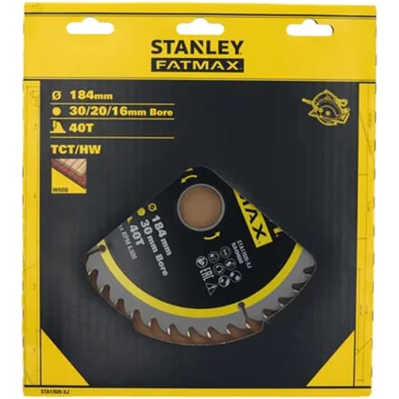 Stanley Accessoires - Zaagblad voor hout 184x30 mm, 40 tanden STA17020-XJ