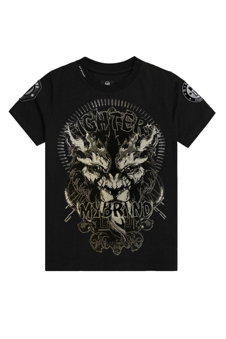 Devil Fighter T-Shirt | BLACK - BLACK / 12