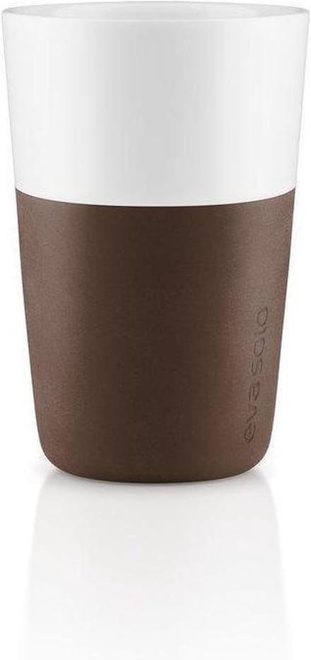 Eva Solo Caffe Latte - Koffiekopjes - set van 2 stuks - Koffiebruin