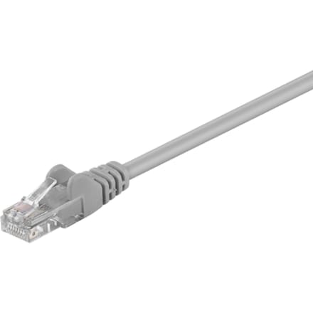 Wentronic CAT5E Netwerkkabel - RJ45 - Grijs - 1 m