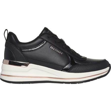Skechers BILLION 2 - FINE SHINE Dames Sneakers - Zwart