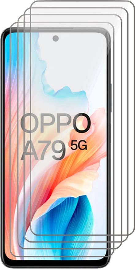 Screenprotector geschikt voor Oppo A79 - 4x Glas Screen Protector