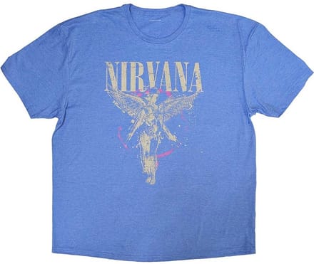 Nirvana - In Utero Heren T-shirt - S - Blauw