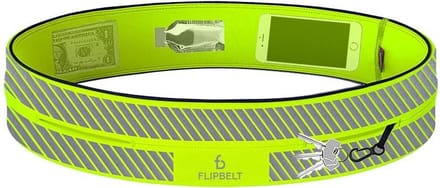 Zipper Reflective Geel - Running belt - Hardloopriem - XS