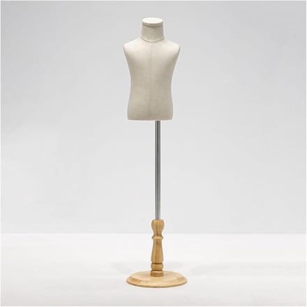 Kinder Poppenmannequin - Paspop Kinderkleding - Kleding Presenteren - Verstelbare Hoogte - 83-130 cm - Beige