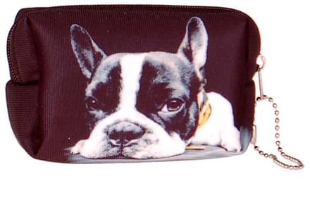 Kleine etui/klein toilettasje Franse Buldog