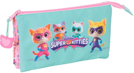 Safta Triple Superkitties Etui Blauw Man