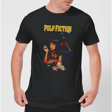 Pulp Fiction Poster T-shirt - Zwart - S - Zwart