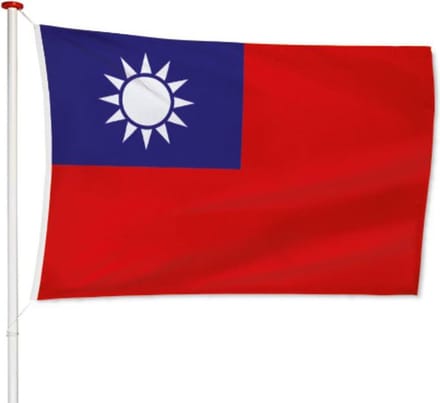 Taiwanese Vlag Taiwan 40x60cm - Kwaliteitsvlag - Geschikt voor buiten