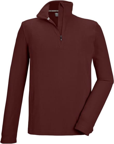 Killtec skipully heren - heren ski pully - 40878 - donker rood - korte rits - maat L