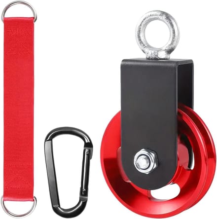 Pulley Systeem - Kabel Katrol - Kracht Training - Quick Release - 30 x 3 cm - Metaal