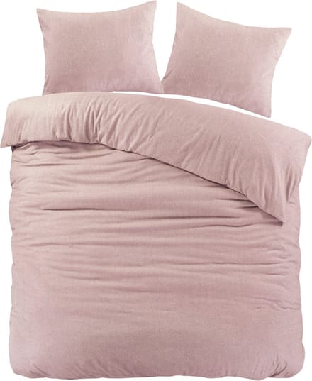 Papillon Brienz Flanel Dekbedovertrek - Tweepersoons - 200x200/220 cm - Roze