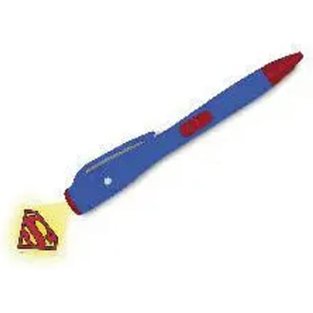 DC Comics Superman Pen With Light Logo Blauw