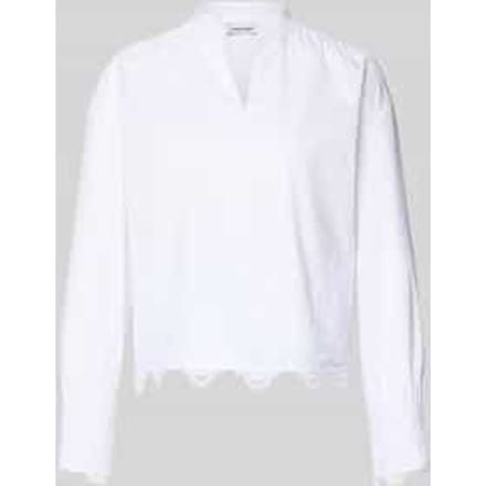 Regular fit blouse met kant