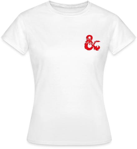 Dungeons And Dragons Logo In Rood T-Shirt Dames
