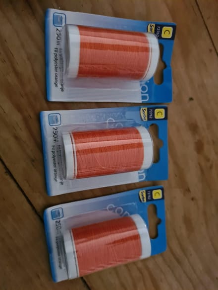 3x 250m Polyestergaren Oranje Sorbo