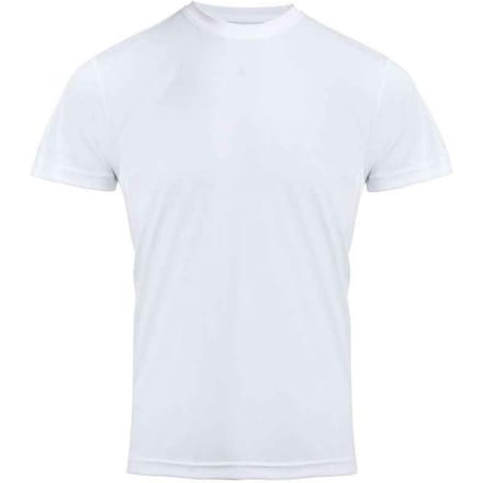 Premier Unisex Coolchecker Mesh rug T-shirt voor chef-koks voor volwassenen (Wit)