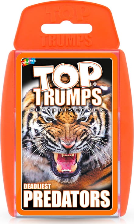 Winning Moves Dodelijkste roofdieren Top Trumps kaartspel