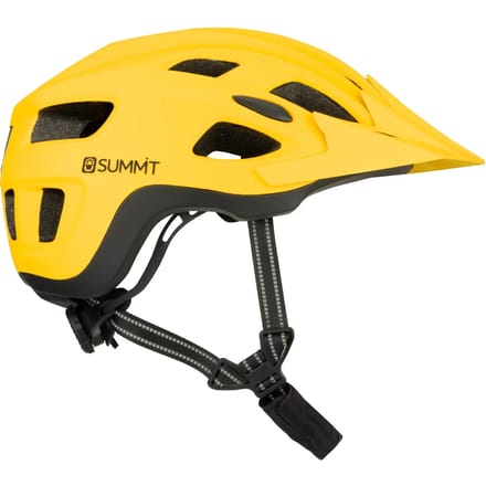 Summit Fietshelm - met LED verlichting - Verstelbaar 55-59 cm- Geel