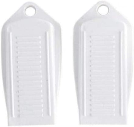 Deurstoppers - Deurkaarten Stopper - Veiligheid Thuis - Voorkomt Dichtslaan - 2 stuks - Wit