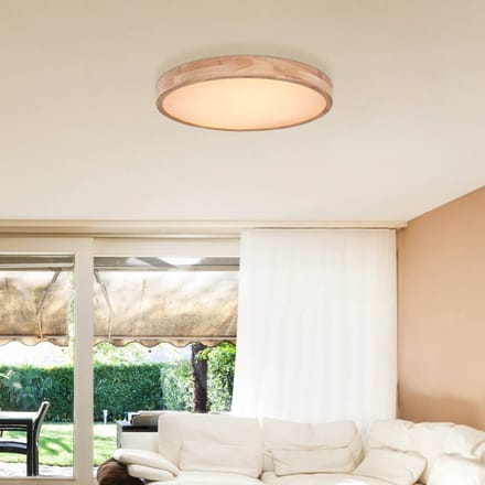 Globo - plafonniere - Rainer - naturel - metaal - Ø 60cm - LED - 41745-48