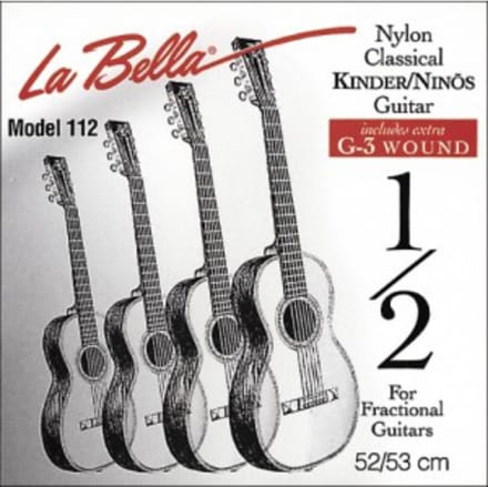 K-Git. snaren La Bella, 112 Nylon-zilver 1/2 maat, set
