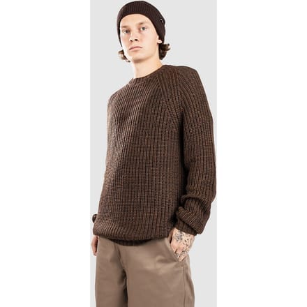 Anerkjendt Aksune Structure Knit Gebreide Trui bruin
