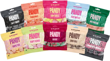 Pandy | Mix Sugar Free Candies | Voordeelpakket | 10 x 50g