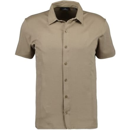 Ragman Overhemd Polohemd Short Sleeve Pima Cotton Licht Beige / male