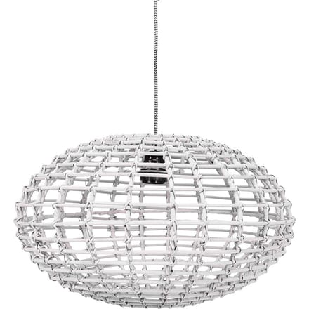 Kidsdepot hanglamp Pumpkin rotan white