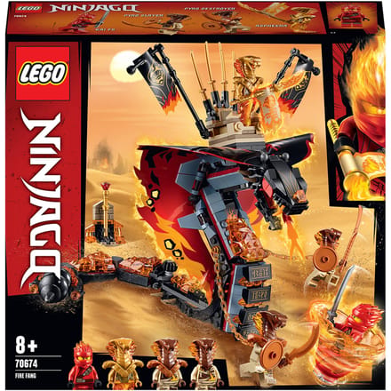 LEGO NINJAGO: Fire Fang Snake Toy for Kids (70674)