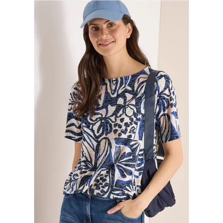 Shirt met burn-out look