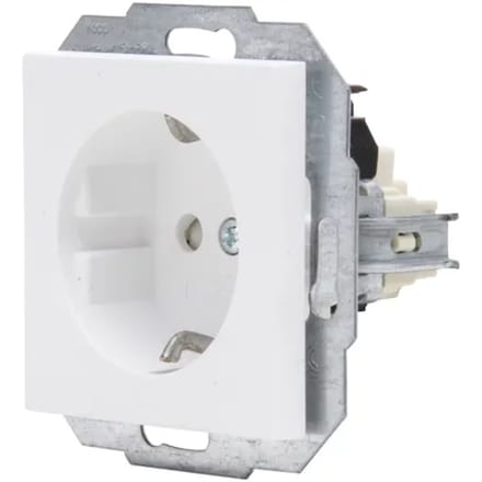 Kopp Inbouwstopcontact Athenis 1-polig Randaarde Wit Ip20
