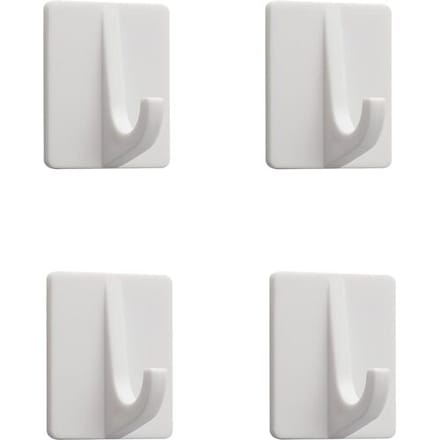 Tiger Rectangle haak medium wit (4 Stuks)