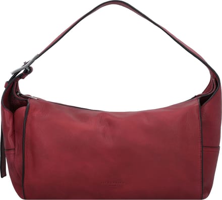 LIEBESKIND BERLIN Schoudertas LOU 2 3D Leather Hobo Berry Donkerrood
