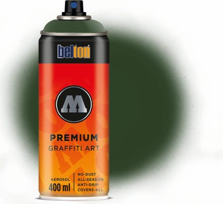 Molotow - Belton Premium 400ml Spray Can Black Green