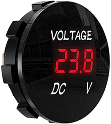 Voltmeter digitaal inbouw 6-48V Rood 36x16mm