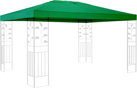 Reserve Paviljoen Dak 3x4m Groen - Waterafstotend Vervangend Dakzeil