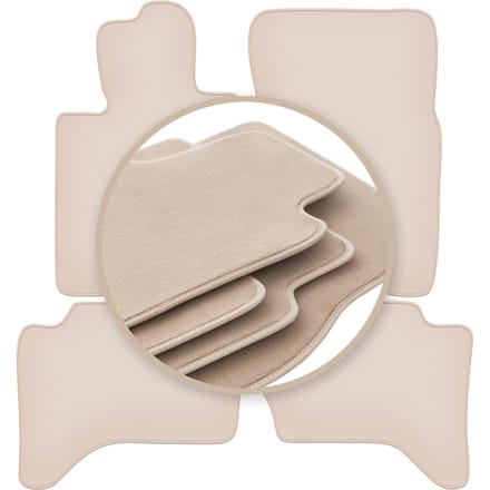 PREMIUM beige vloermatten voor: Mitsubishi L200 V pick-up 2019-