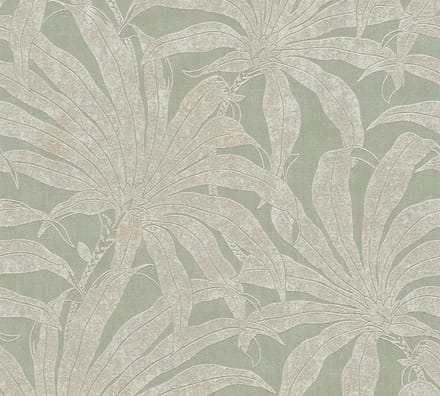 JUNGLE BLOESEM BEHANG | Botanisch - Groen Goud Zilver - A.S. Création Jade 2
