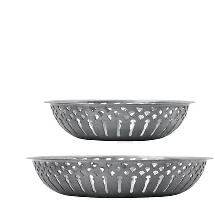 Nicolas Vahe Broodmanden Bread Antiek zilver - set van 2