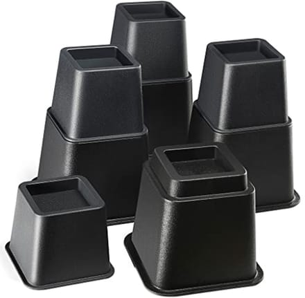 Verstelbare Bedverhogers - 8" Bedliften voor Extra Opslag en Comfort