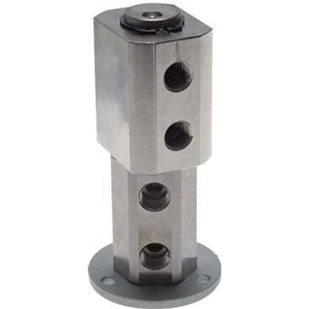 Draaidoorvoer G1/4'' Binnendraad Vernikkeld Messing PUR 0bar Vacuüm