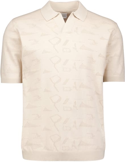 Gebreide jacquard polo