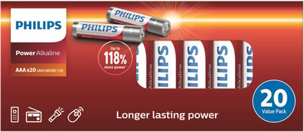 Philips Power Alkaline AAA 20 pack