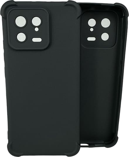 Shockproof Soft TPU hoesje Silicone Case Geschikt voor: Xiaomi 13 - Zwart