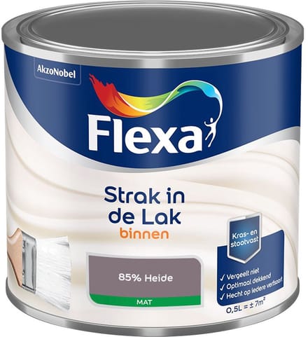 Flexa - Strak In De Lak Binnenlak Mat - 85% Heide - Mengverf - 500 Ml