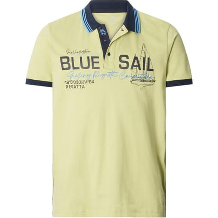 Jan Vanderstorm herren Poloshirt - 76/78 - lichtgroen - Plus Size